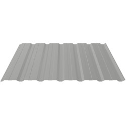 Trapezblech T18+ Stahl Wandprofil 0,50mm Stärke 25µm Polyester Standard Farbbeschichtung Weißaluminium ca. RAL 9006