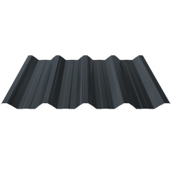 Trapezblech T50 Stahl Dachprofil 0,70mm Stärke 25µm Polyester Standard Farbbeschichtung Anthrazitgrau ca. RAL 7016 ohne Antitropfbeschichtung
