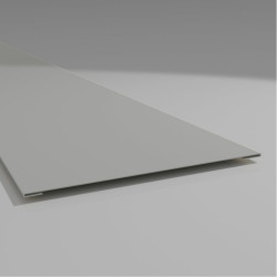 Giebelblende 150 mm breit 2000 mm lang Polyester Standard 25 µm - 10 Jahre Herstellergarantie Weißaluminium ca. RAL 9006