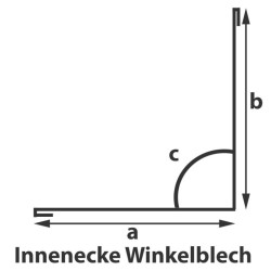Innenecke 140 x 140 x 2000 mm 90&deg;