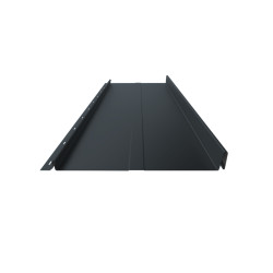 Stehfalz Panel Retro 38 für Dach & Wand Aluminium 0,60mm Stärke 315mm Breite 25µm Matt mit Prägung Anthrazitgrau ca. RAL 7016