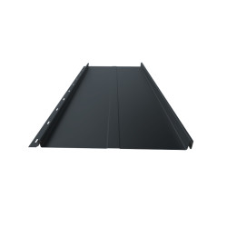 Stehfalz Panel Retro 25 Stahl für Dach & Wand 0,50mm Stärke 340mm Breite 35µm Matt Standard Farbbeschichtung mit Prägung Anthrazitgrau ca. RAL 7016