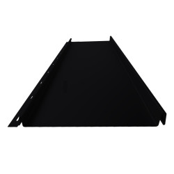 Stehfalz Panel Retro 25 Stahl für Dach & Wand 0,50mm Stärke 239mm 50µm Polyester Superior HB Farbbeschichtung ohne Prägung Tiefschwarz ca. RAL 9005