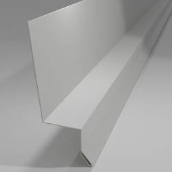 Tropfkantenprofil über Tür/Fenster für 20 Trapezprofil Länge 2000 mm Polyester Standard 25 µm - 10 Jahre Herstellergarantie Weißaluminium ca. RAL 9006