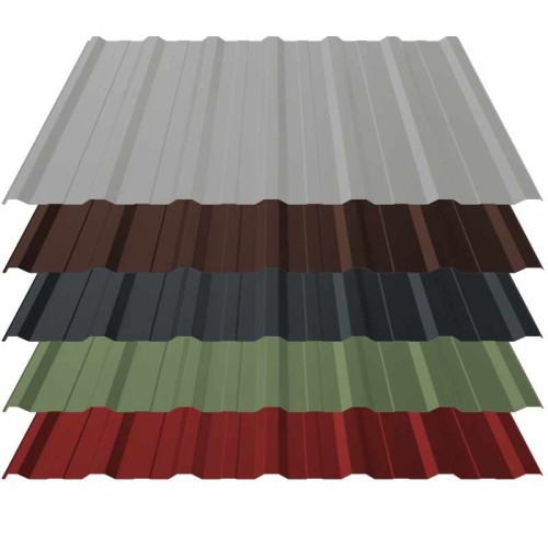 Trapezblech T18+ Stahl Dachprofil 0,70mm Stärke 25µm Polyester Standard Farbbeschichtung