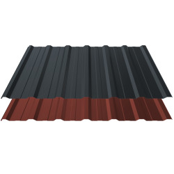 Trapezblech T18+ Stahl Dachprofil 0,75mm Stärke 25µm Polyester Standard Farbbeschichtung