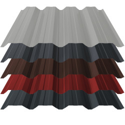 Trapezblech T50 Stahl Wandprofil 0,70mm Stärke 25µm Polyester Standard Farbbeschichtung