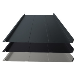 Stehfalz Panel Retro 38 Stahl f&uuml;r Dach &amp; Wand 0,50mm St&auml;rke 529mm Breite 35&micro;m R-Matt Farbbeschichtung mit Pr&auml;gung
