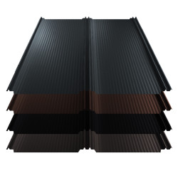 Stehfalz T-Panel Stahl f&uuml;r Dach 0,50mm St&auml;rke 1100mm Breite 35&micro;m Matt Standard Farbbeschichtung mit Nanowelle
