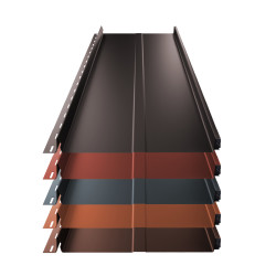 Stehfalz Terrano Stahl f&uuml;r Dach &amp; Wand 0,50mm St&auml;rke 316mm Breite 50&micro;m Polyester Superior HB Farbbeschichtung mit Pr&auml;gung