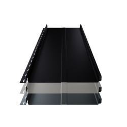 Stehfalz Terrano Stahl für Dach & Wand 0,50mm Stärke 316mm Breite 35µm R-Matt Farbbeschichtung mit Prägung
