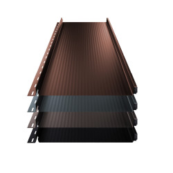 Stehfalz Terrano Stahl f&uuml;r Dach &amp; Wand 0,50mm St&auml;rke 316mm Breite 35&micro;m Matt Standard Farbbeschichtung mit Nanowelle