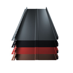 Stehfalz Terrano Aluminium f&uuml;r Dach &amp; Wand 0,60mm St&auml;rke 316mm Breite 25&micro;m Stucco mit Pr&auml;gung