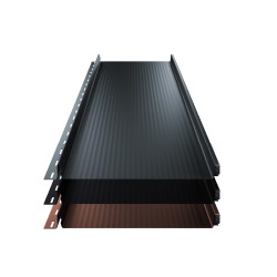 Stehfalz Terrano Aluminium f&uuml;r Dach &amp; Wand 0,60mm St&auml;rke 316mm Breite 25&micro;m Matt mit Nanowelle