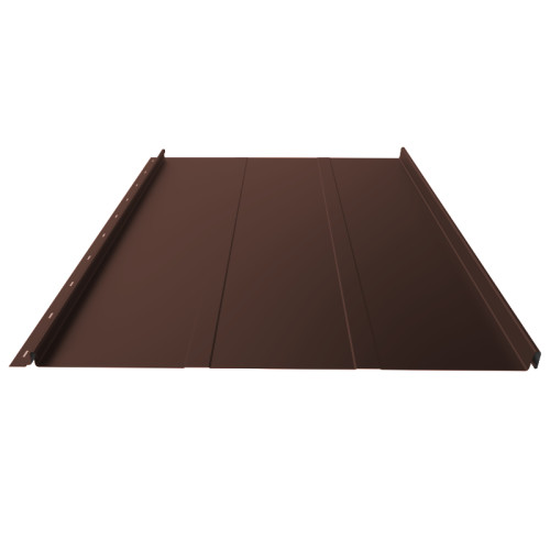 Stehfalz Panel Retro 25 Stahl für Dach & Wand 0,50mm Stärke 554mm Breite 25µm ThyssenKrupp Polyester Premium Farbbeschichtung mit Prägung